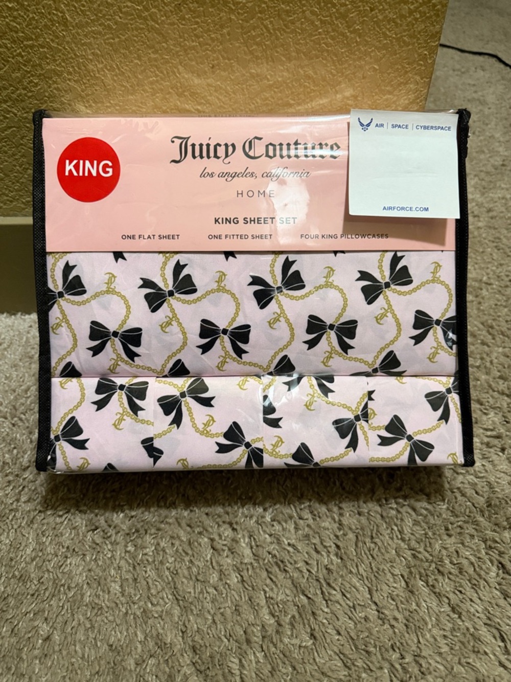 Juicy Couture Bow sheet set